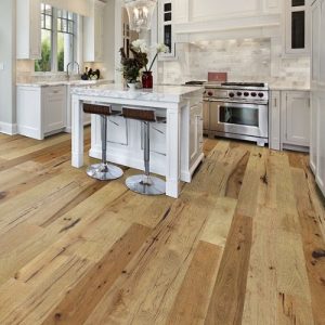 Unfinished hardwood flooring